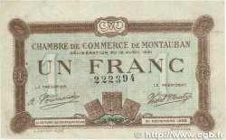1 Franc FRANCE regionalism and various  1921 JP.083.19var. VF