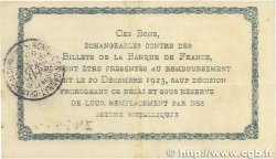 1 Franc FRANCE régionalisme et divers Montluçon, Gannat 1921 JP.084.58 TTB