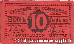 10 Centimes FRANCE Regionalismus und verschiedenen Montluçon, Gannat 1918 JP.084.70 SS