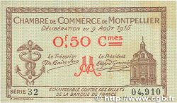 50 Centimes FRANCE régionalisme et divers Montpellier 1915 JP.085.01 TTB