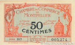 50 Centimes FRANCE regionalism and miscellaneous Montpellier 1921 JP.085.22 VF+