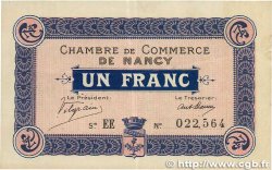1 Franc FRANCE regionalism and various Nancy 1915 JP.087.05 VF
