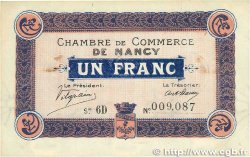 1 Franc FRANCE Regionalismus und verschiedenen Nancy 1917 JP.087.13 fVZ