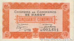 50 Centimes FRANCE regionalism and various Nancy 1917 JP.087.14 VF+