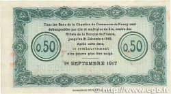 50 Centimes FRANCE Regionalismus und verschiedenen Nancy 1917 JP.087.14 fVZ