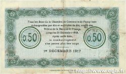 50 Centimes FRANCE Regionalismus und verschiedenen Nancy 1917 JP.087.16 SS