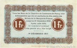 1 Franc FRANCE regionalism and various Nancy 1917 JP.087.17 VF+