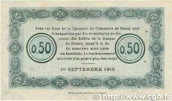 50 Centimes FRANCE regionalism and various Nancy 1918 JP.087.20 VF+
