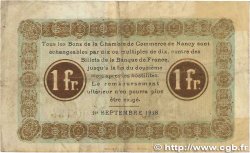 1 Franc FRANCE Regionalismus und verschiedenen Nancy 1918 JP.087.21 S