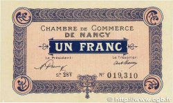1 Franc FRANCE regionalism and miscellaneous Nancy 1921 JP.087.50 UNC-