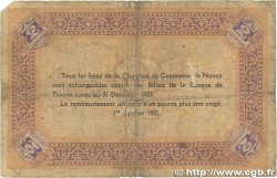 2 Francs FRANCE regionalism and various Nancy 1921 JP.087.52 G
