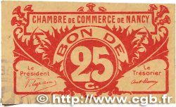 25 Centimes FRANCE regionalismo e varie Nancy 1918 JP.087.64 BB