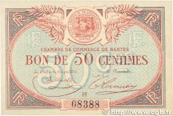 50 Centimes FRANCE regionalism and various Nantes 1918 JP.088.03 AU