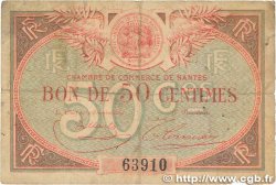50 Centimes FRANCE Regionalismus und verschiedenen Nantes 1918 JP.088.13 SGE