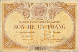 1 Franc FRANCE regionalism and various Nantes 1918 JP.088.14 F