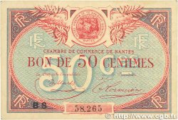 50 Centimes FRANCE Regionalismus und verschiedenen Nantes 1918 JP.088.24 SS