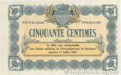 50 Centimes FRANCE Regionalismus und verschiedenen Narbonne 1921 JP.089.19 VZ