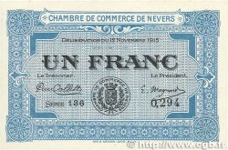 1 Franc FRANCE Regionalismus und verschiedenen Nevers 1915 JP.090.07 VZ