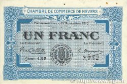 1 Franc FRANCE regionalism and various Nevers 1915 JP.090.07 VF