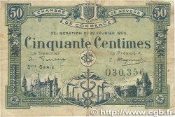50 Centimes FRANCE Regionalismus und verschiedenen Nevers 1920 JP.090.16