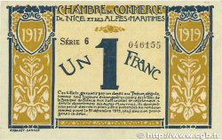 1 Franc FRANCE regionalismo y varios Nice 1917 JP.091.05 MBC+