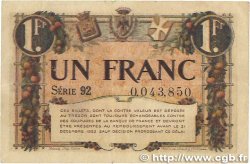 1 Franc FRANCE regionalismo y varios Nice 1920 JP.091.11 BC