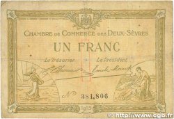 1 Franc FRANCE regionalism and miscellaneous Niort 1915 JP.093.03 G