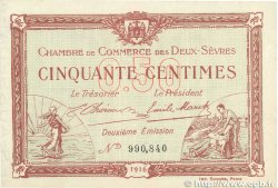 50 Centimes FRANCE regionalism and various  1916 JP.093.06var. XF+