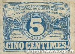 5 Centimes  FRANCE regionalismo e varie Nord et Pas-De-Calais 1918 JP.094.01