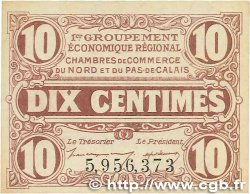 10 Centimes FRANCE Regionalismus und verschiedenen Nord et Pas-De-Calais 1918 JP.094.02 fST
