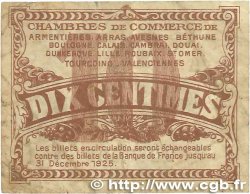10 Centimes FRANCE regionalismo e varie Nord et Pas-De-Calais 1918 JP.094.02 MB