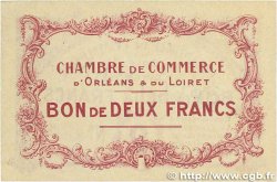2 Francs Spécimen FRANCE regionalism and miscellaneous Orléans 1914 JP.095.03 XF+