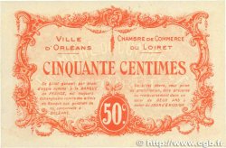 50 Centimes FRANCE regionalism and various Orléans 1915 JP.095.04 AU-