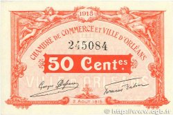 50 Centimes FRANCE regionalism and miscellaneous Orléans 1915 JP.095.04 VF+