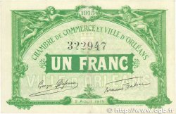 1 Franc FRANCE regionalism and miscellaneous Orléans 1915 JP.095.06 VF