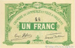 1 Franc FRANCE regionalism and miscellaneous Orléans 1915 JP.095.06 AU-