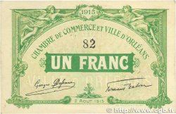 1 Franc FRANCE regionalism and miscellaneous Orléans 1915 JP.095.06
