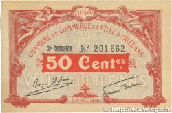 50 Centimes FRANCE regionalism and various Orléans 1916 JP.095.08 VF+