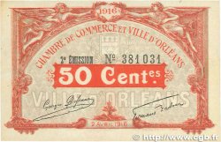 50 Centimes FRANCE regionalism and miscellaneous Orléans 1916 JP.095.08