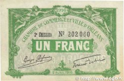 1 Franc FRANCE regionalism and miscellaneous Orléans 1916 JP.095.12