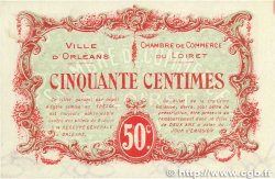 50 Centimes FRANCE regionalism and miscellaneous Orléans 1917 JP.095.16 AU-