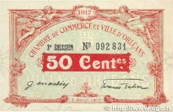 50 Centimes FRANCE Regionalismus und verschiedenen Orléans 1917 JP.095.16 fVZ