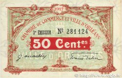 50 Centimes FRANCE Regionalismus und verschiedenen Orléans 1917 JP.095.16 SS