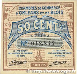 50 Centimes FRANCE regionalism and various Orléans et Blois 1920 JP.096.01 XF+