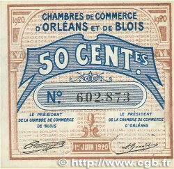 50 Centimes FRANCE regionalism and miscellaneous Orléans et Blois 1920 JP.096.01 VF+
