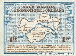 1 Franc FRANCE regionalism and various Orléans et Blois 1920 JP.096.03 UNC-