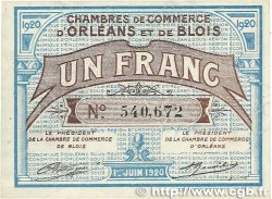 1 Franc FRANCE Regionalismus und verschiedenen Orléans et Blois 1920 JP.096.03 fVZ