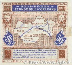 50 Centimes FRANCE Regionalismus und verschiedenen Orléans et Blois 1921 JP.096.05 VZ+