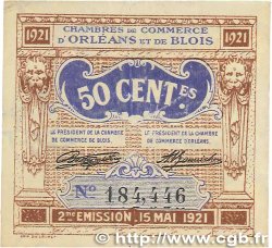 50 Centimes FRANCE regionalismo e varie Orléans et Blois 1921 JP.096.05