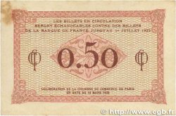 50 Centimes FRANCE regionalismo y varios Paris 1920 JP.097.10 BC